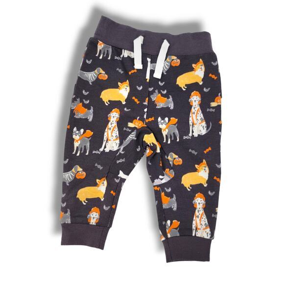 Tommy Bahama Baby Fall Halloween Dogs In Costume Harem Pants Size 0-3 Months‎ - Picture 1 of 6